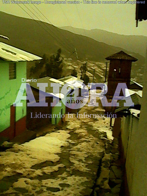 Granizada de grandes proporciones en distrito de Obas DIARIO AHORA