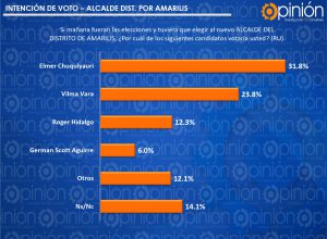 INTENCIÓN DE VOTOS POR AMARILIS